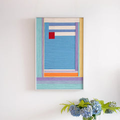 “Summer Letter” - Textured Fiber Wall Art