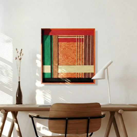 "Christmas Melody" — Textured Fiber Wall Art