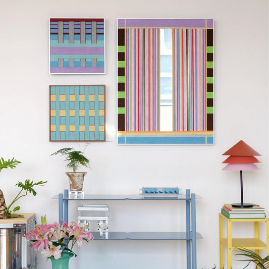 "Blooming Flowers" — Textured Fiber Wall Art