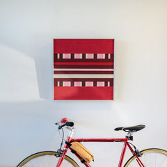 "Spring Miss" — Textured Fiber Wall Art