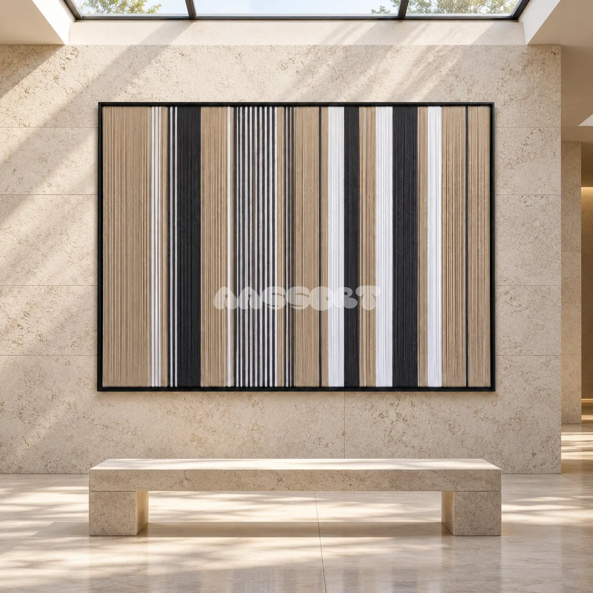 Silent Measure - Textile Art #RE098