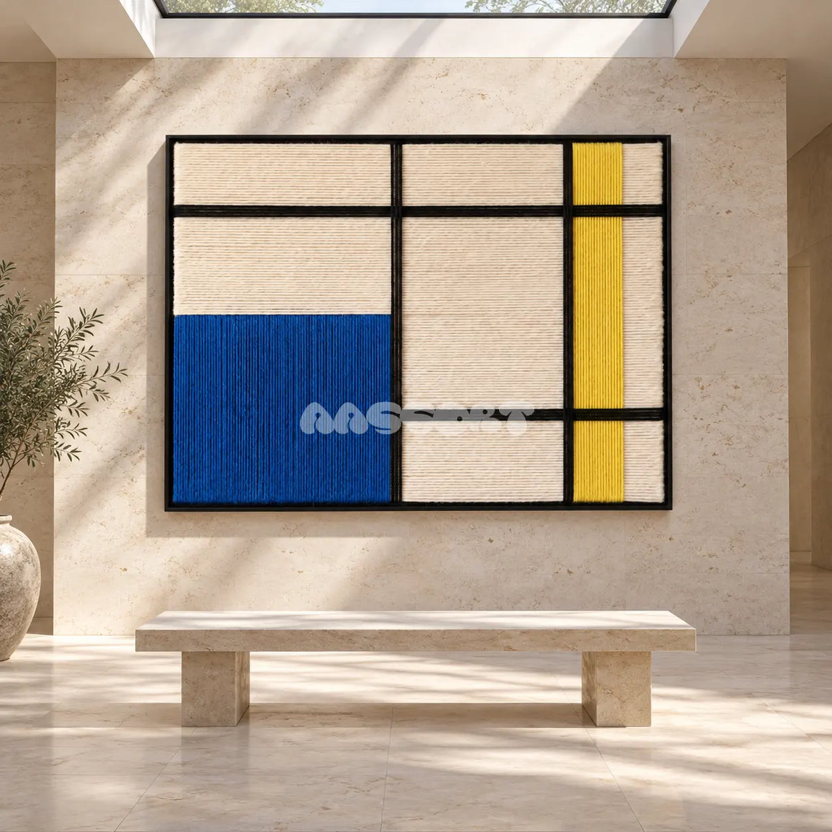 Asymmetric Order - Textile Art #RE076