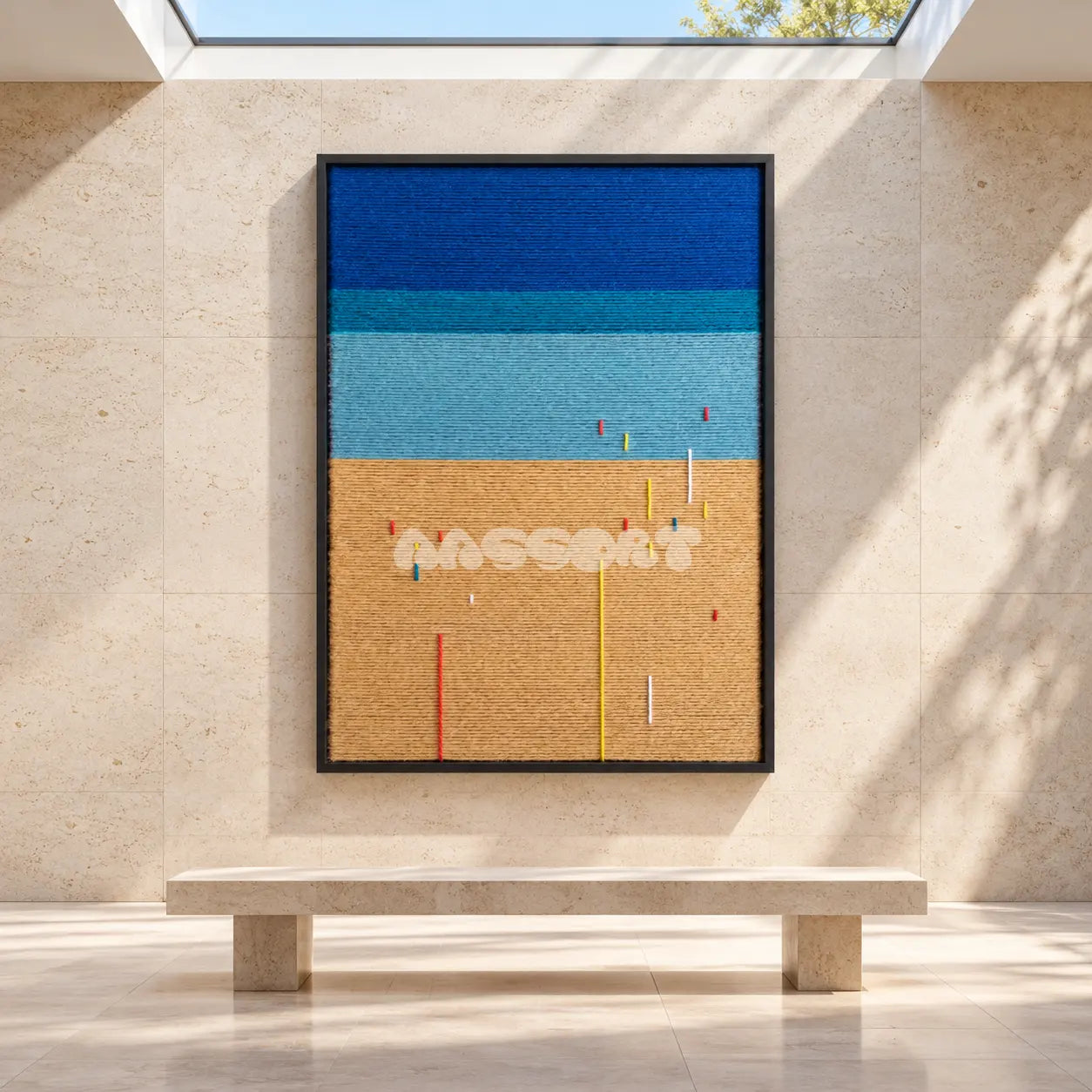 Beach Day - Textile Art #RE079
