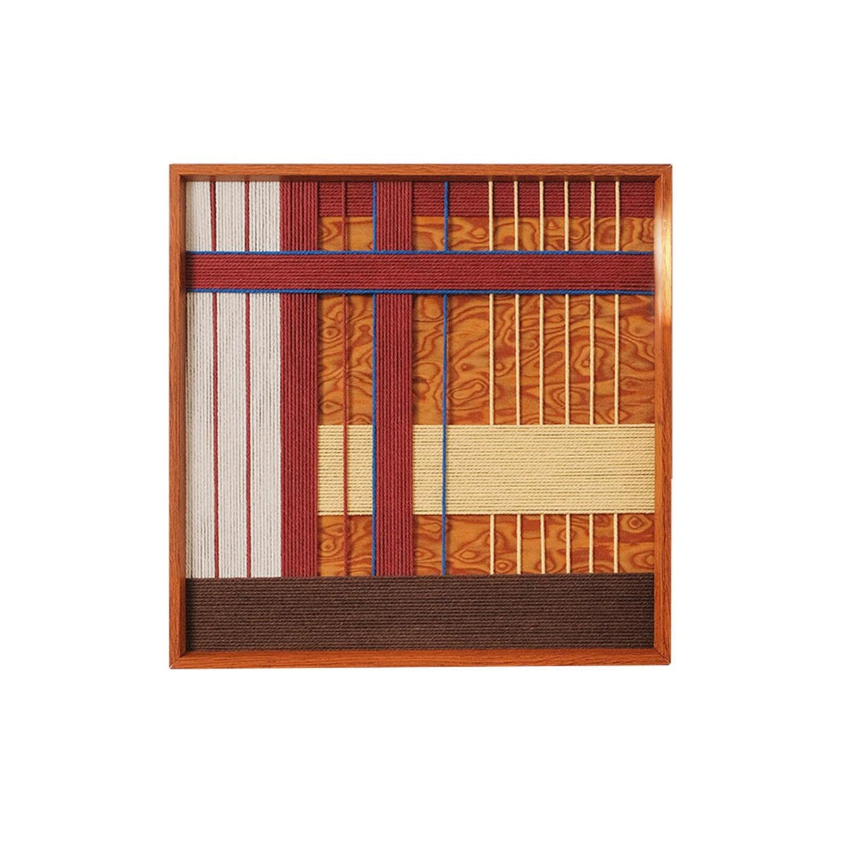 "Festive Harmony" — Textured Fiber Wall Art