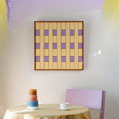 "Lover’s Moonlight Violet" — Textured Fiber Wall Art