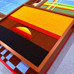 “Sunrise” - Textured Fiber Wall Art