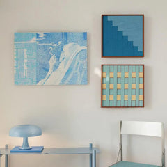 Azure Sky Woven - Textile Art #SQ048