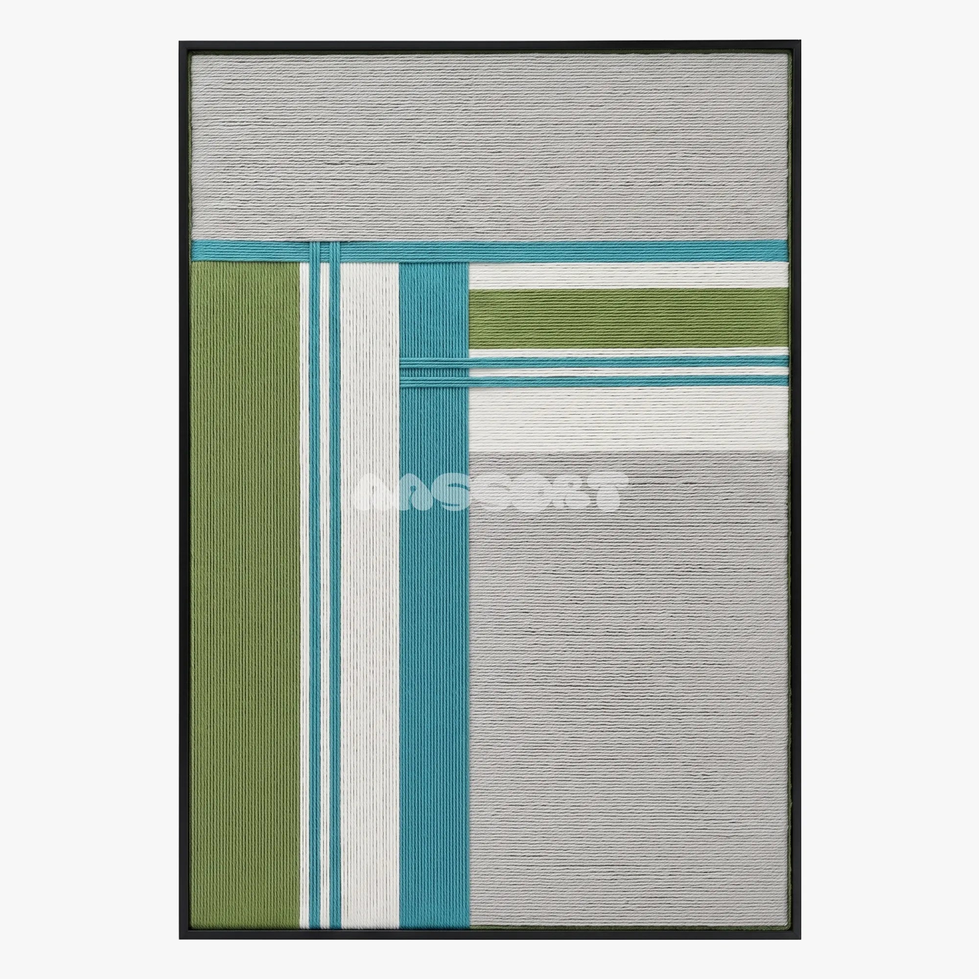 Silent Stream - Textile Art #RE023