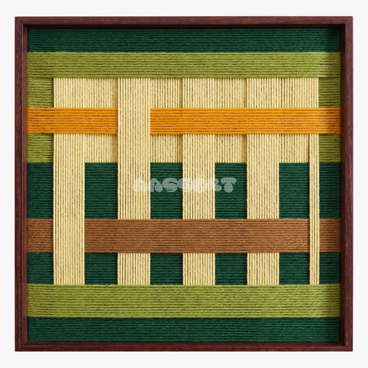 Primitive Pulse - Textile Art #SQ074