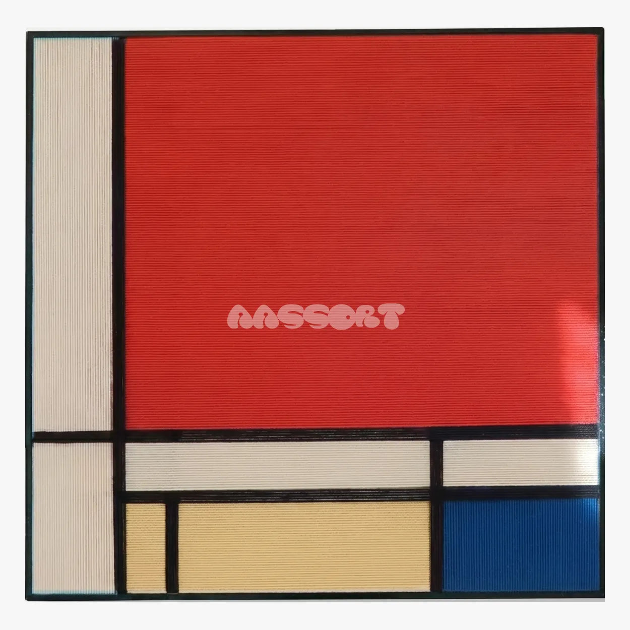 Mondrian - Textile Art #SQ078