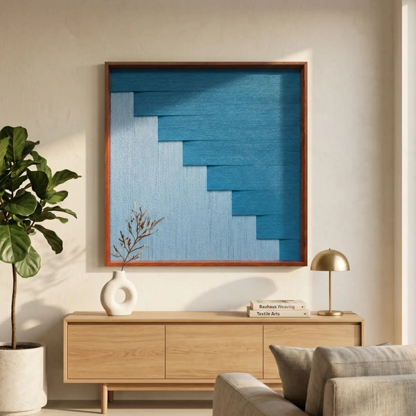 Azure Sky Woven - Textile Art #SQ048