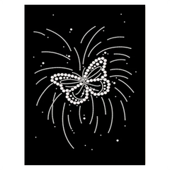 Blooming Butterfly Design Pearl Painting Kit