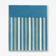 "Blue Night" — Textured Fiber Wall Art