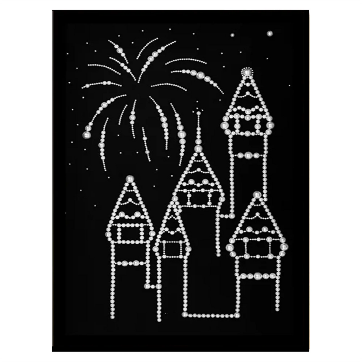 Castle Fireworks Design Pearl Painting Kit