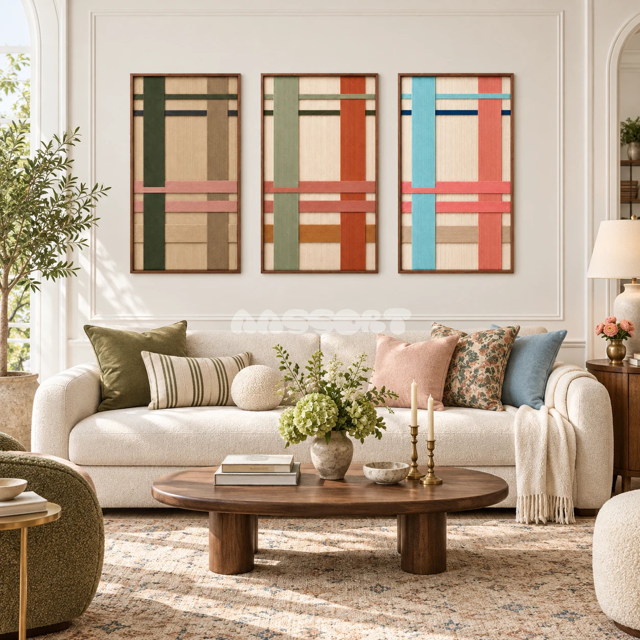 Chromatic Trio - Textile Art #PR018