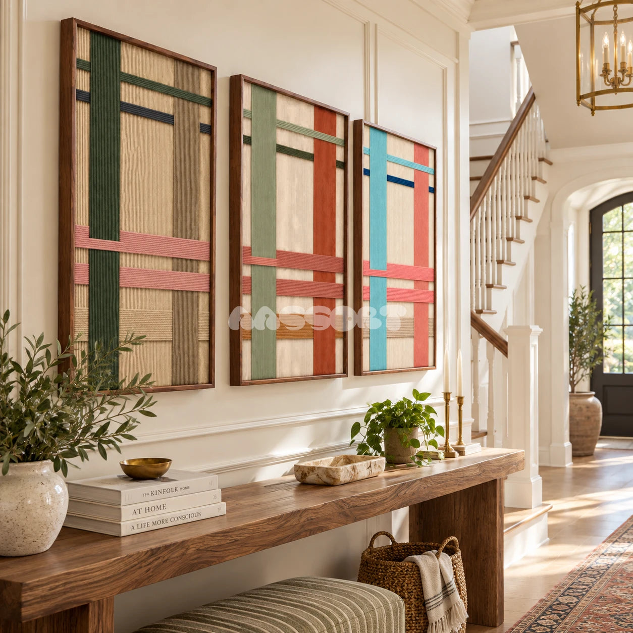 Chromatic Trio - Textile Art #PR018