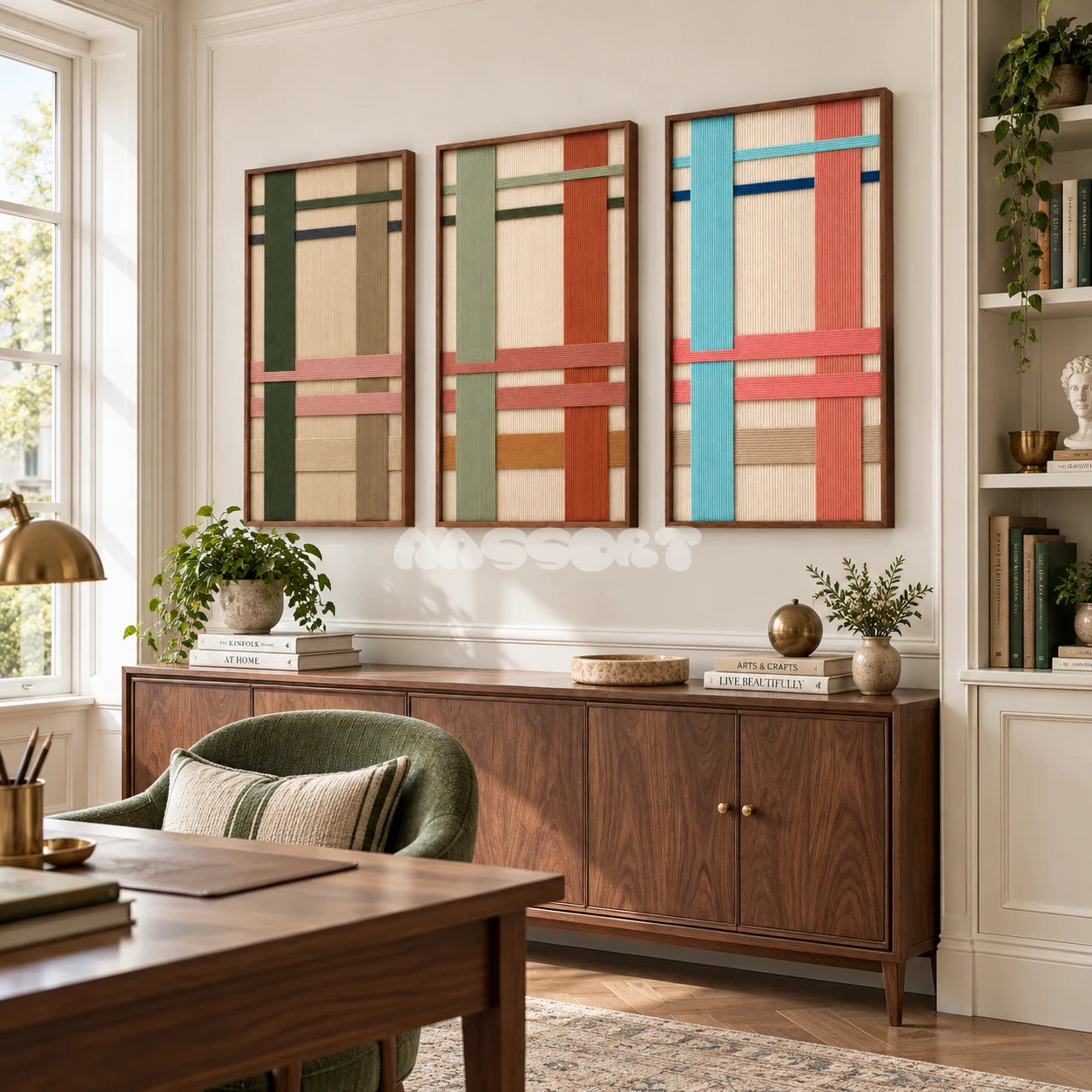 Chromatic Trio - Textile Art #PR018