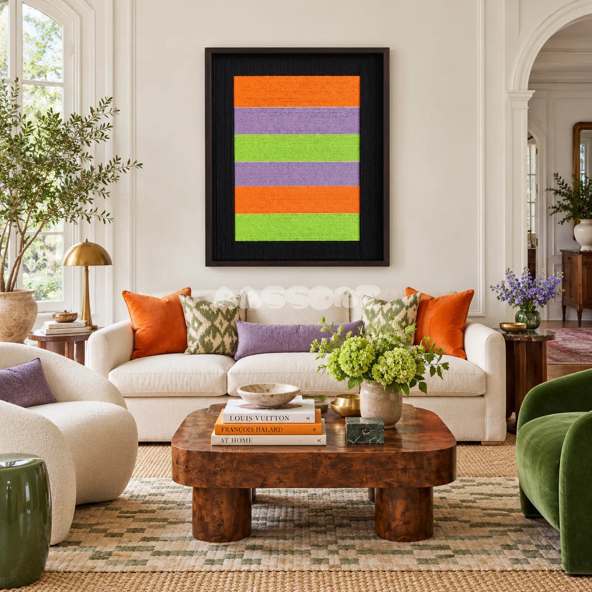 Neon Hymn - Textile Art #RE069
