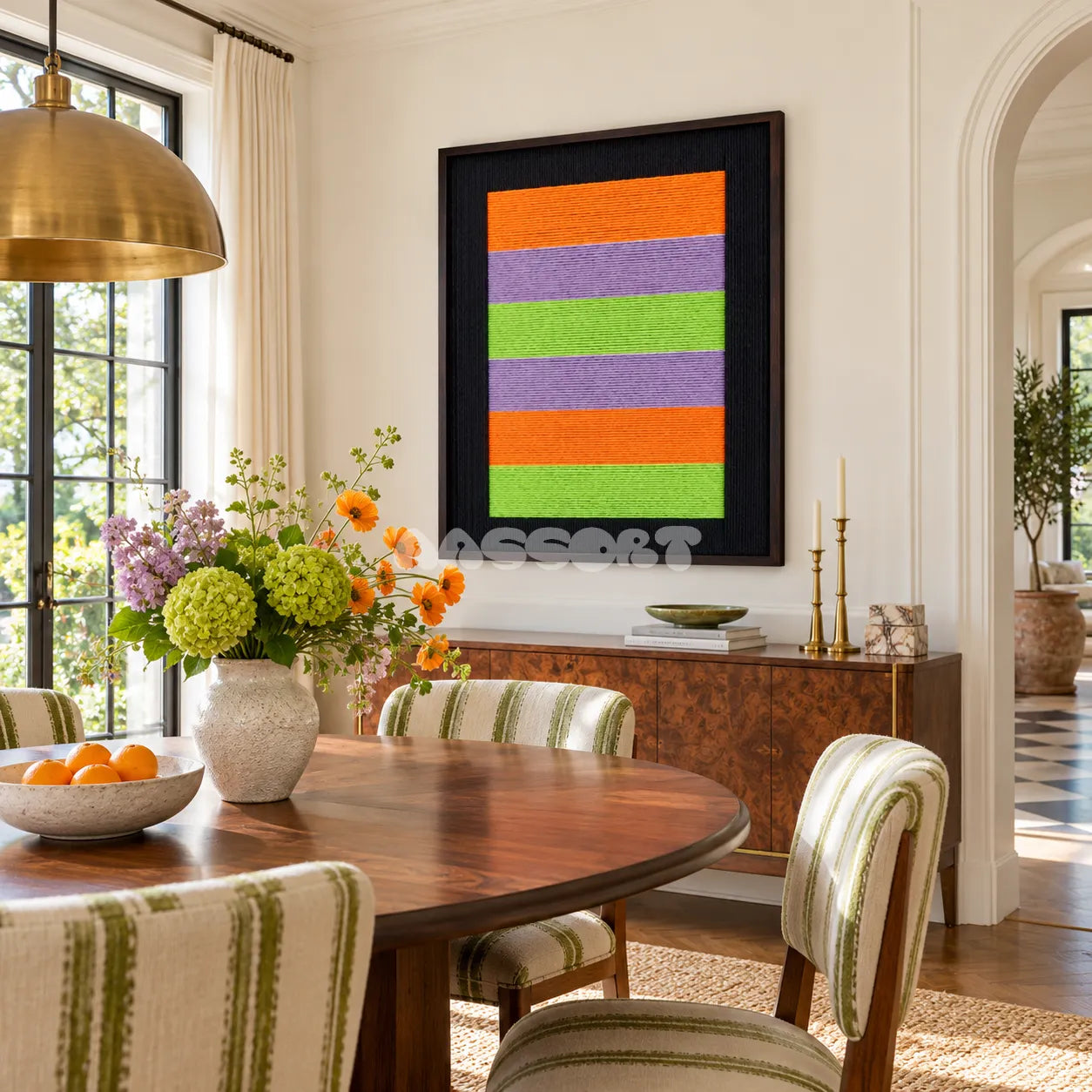 Neon Hymn - Textile Art #RE069
