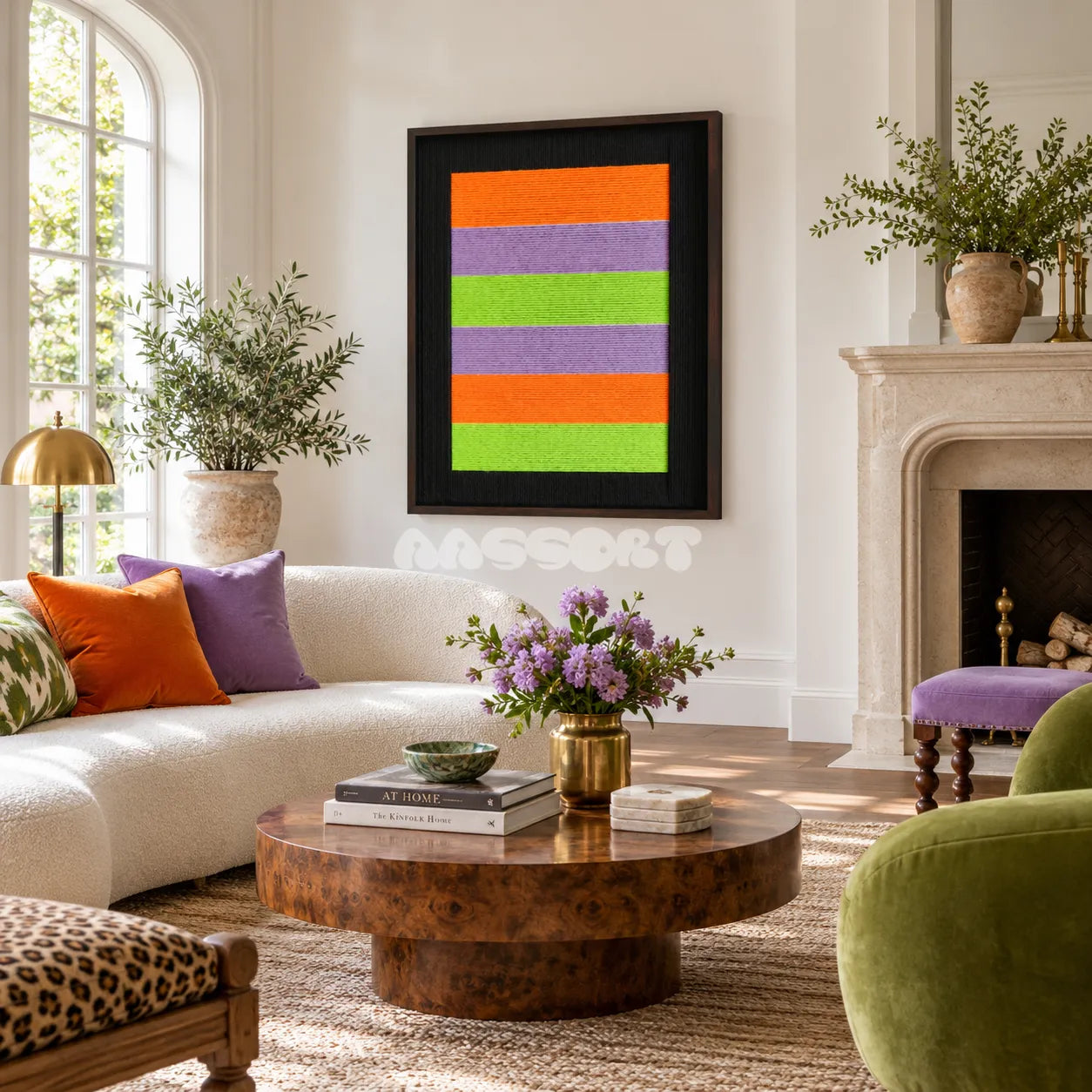 Neon Hymn - Textile Art #RE069