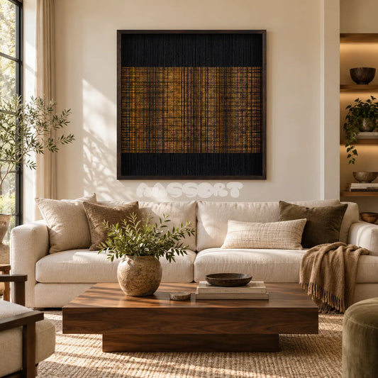 Golden District - Textile Art #SQ159