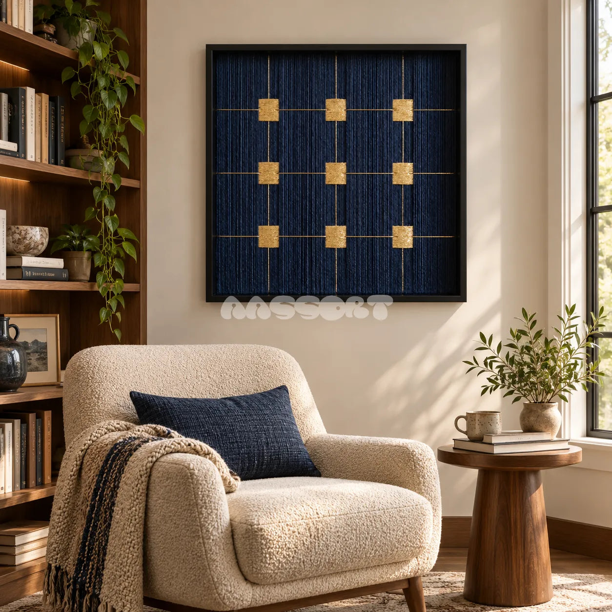 Golden Circuit - Textile Art #SQ160