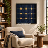 Golden Circuit - Textile Art #SQ160
