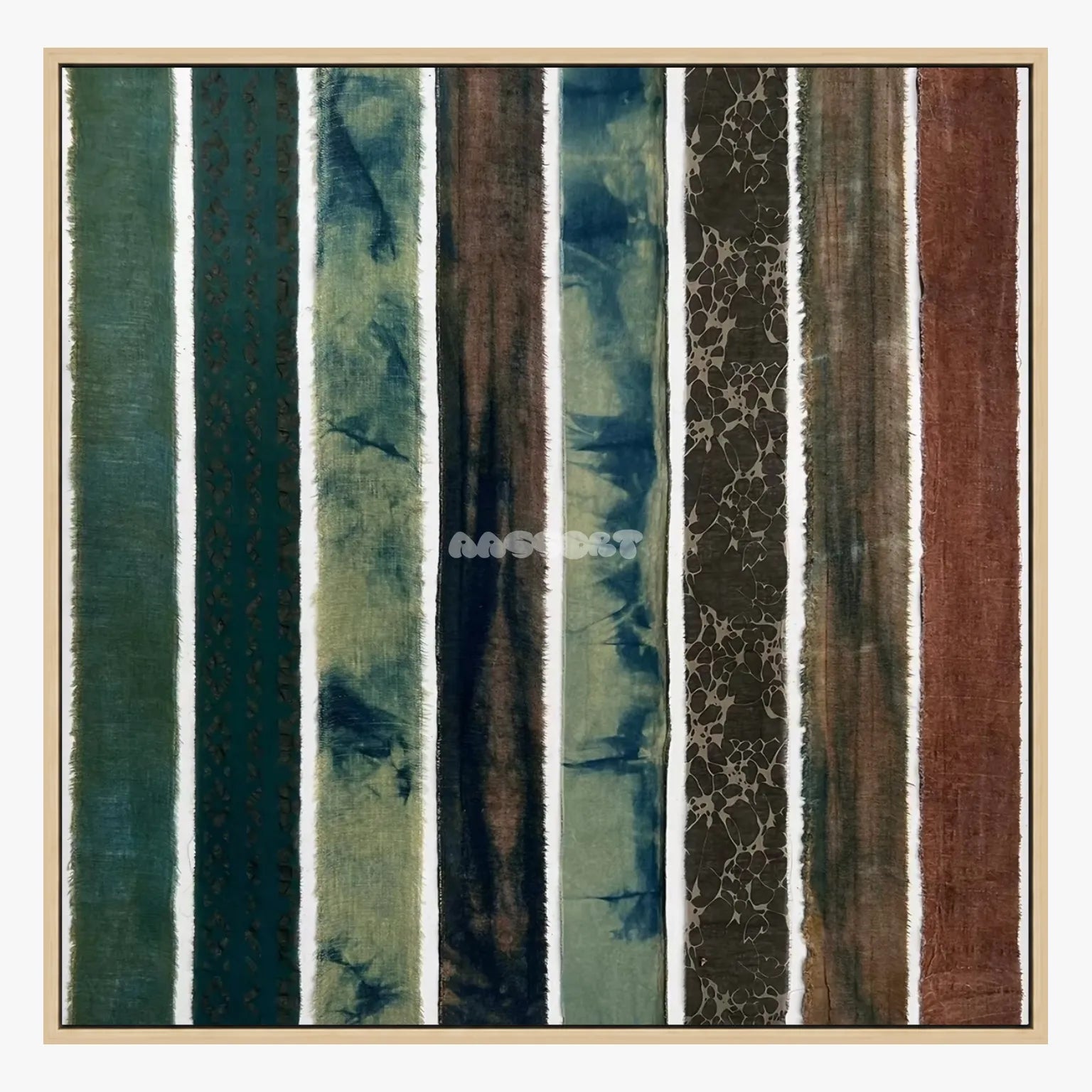 Forest Strata - Textured Fabric Art #TF001