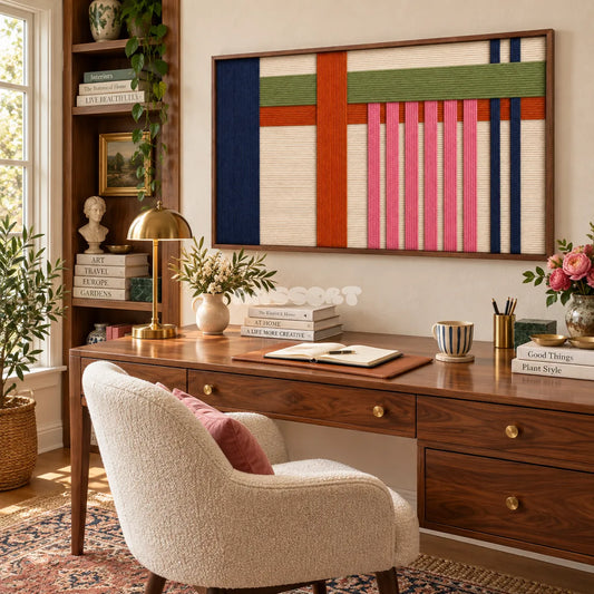 Rosy Interval - Textile Art #RE060