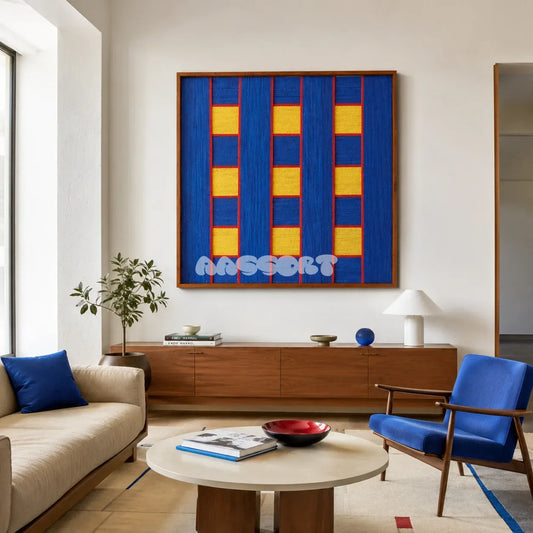 Moonlit Windows - Textile Art #SQ050
