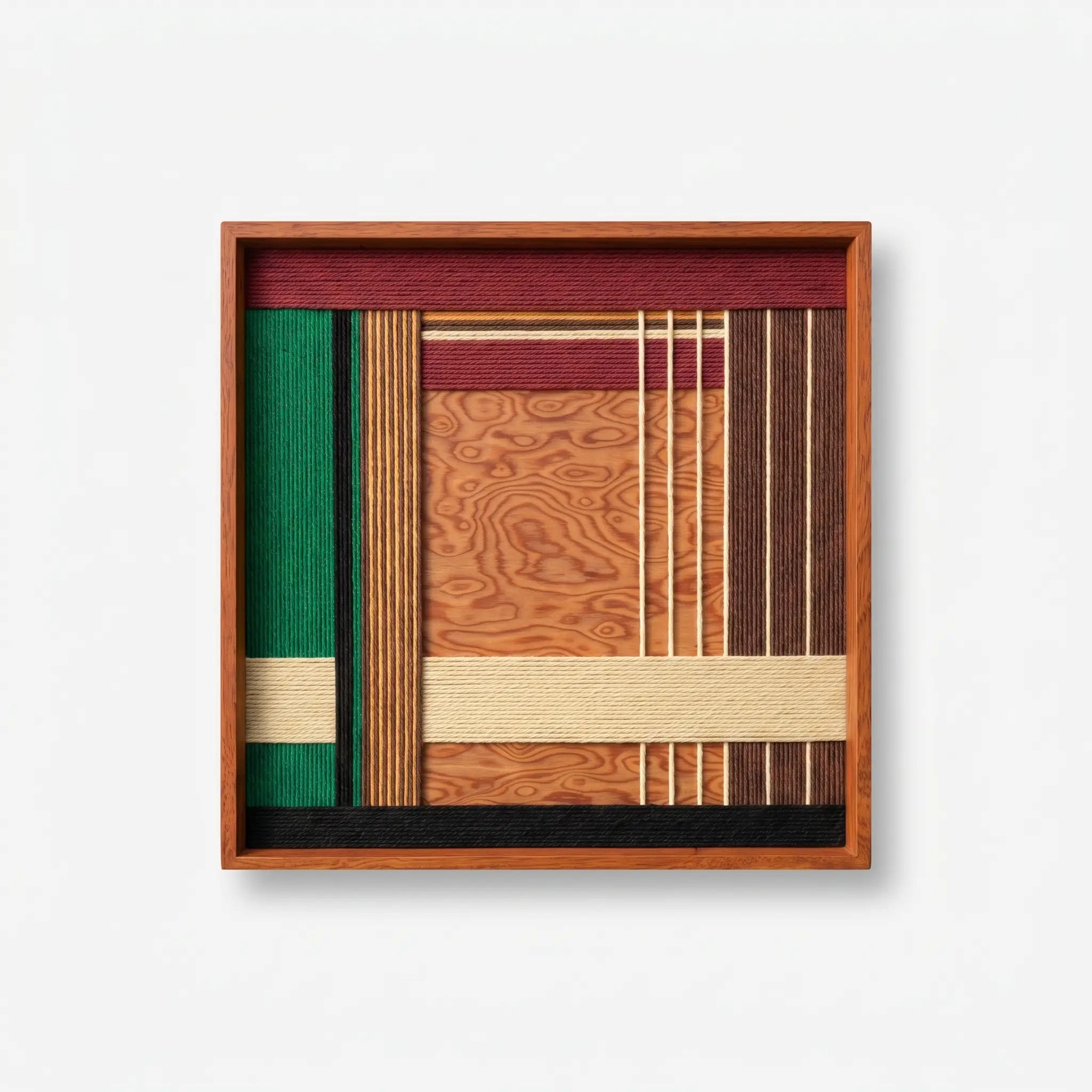 "Christmas Melody" — Textured Fiber Wall Art