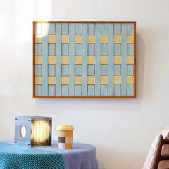 "Afternoon Window (Landscape)" — Textured Fiber Wall Art