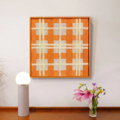 “Summer Marmalade” - Textured Fiber Wall Art