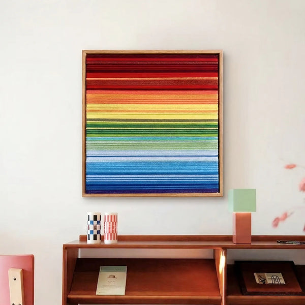 Rainbow - Textile Art #SQ004
