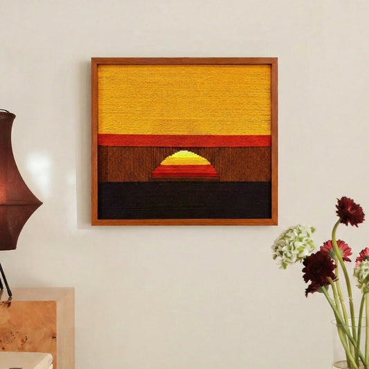 “Sunrise” - Textured Fiber Wall Art