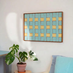 "Afternoon Window (Landscape)" — Textured Fiber Wall Art