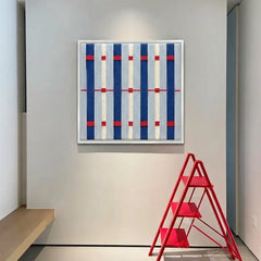 “Seaside Cinema” - Textured Fiber Wall Art