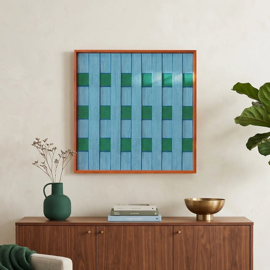 "Seine Riverbank" — Textured Fiber Wall Art