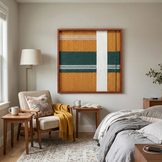 Amber Pine - Textile Art #SQ120