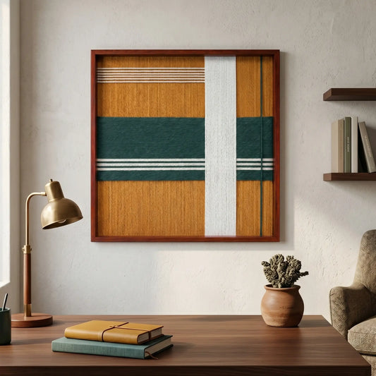 Amber Pine - Textile Art #SQ120