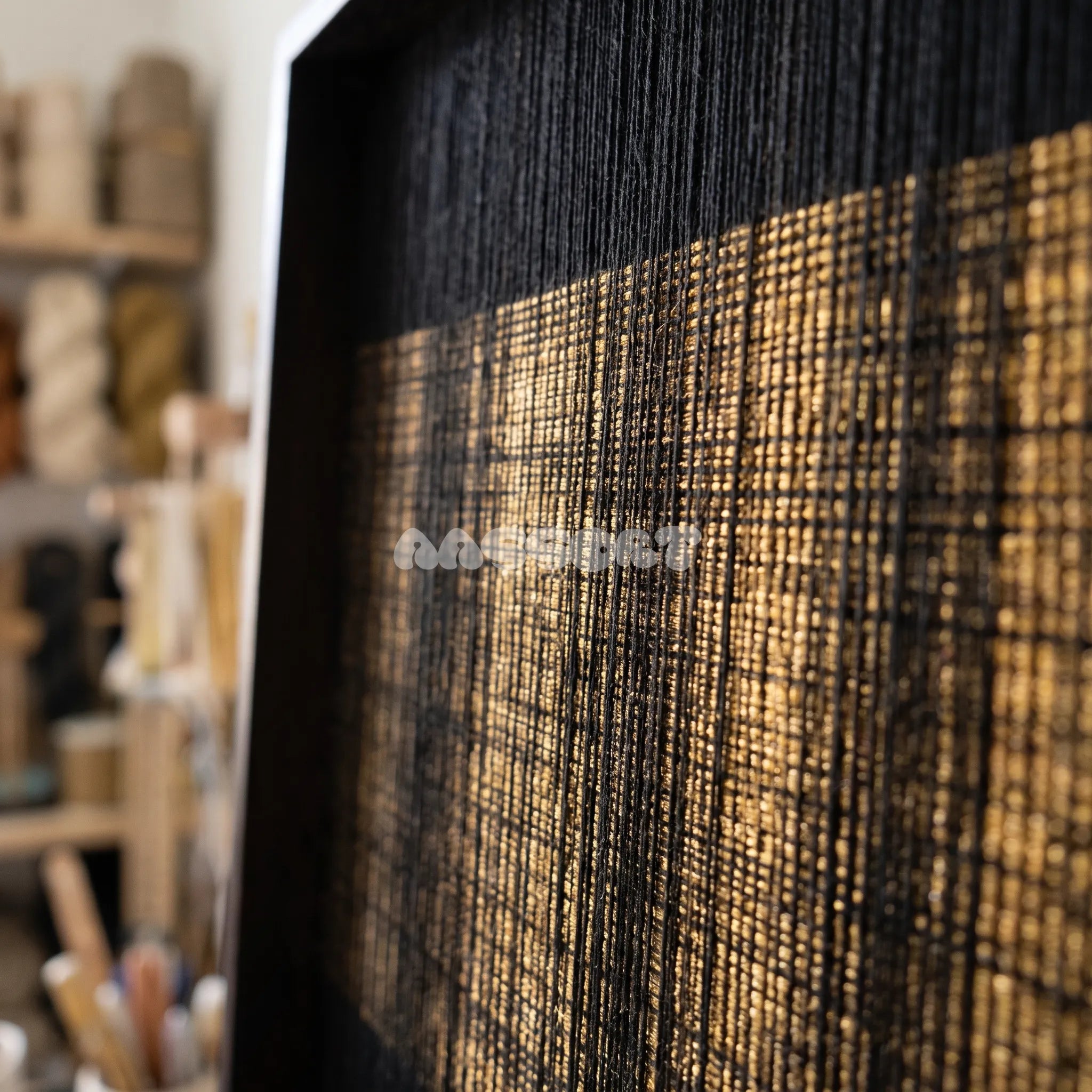 Golden District - Textile Art #SQ159