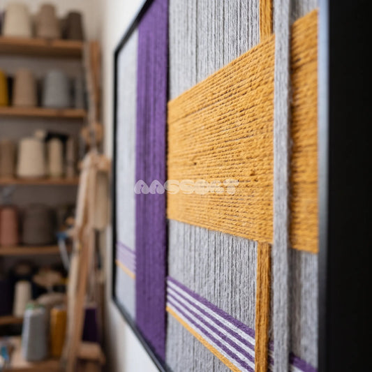 Purple Gold - Textile Art #RE073