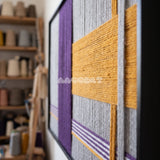 Purple Gold - Textile Art #RE073