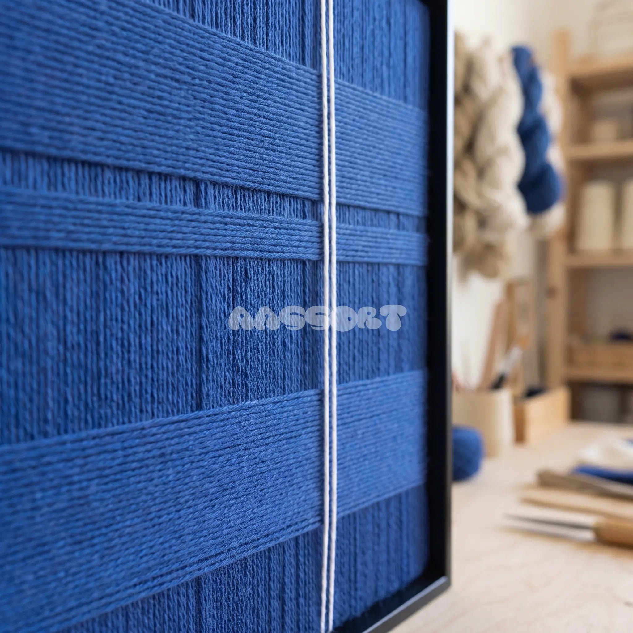 Deep Blue - Textile Art #SQ166