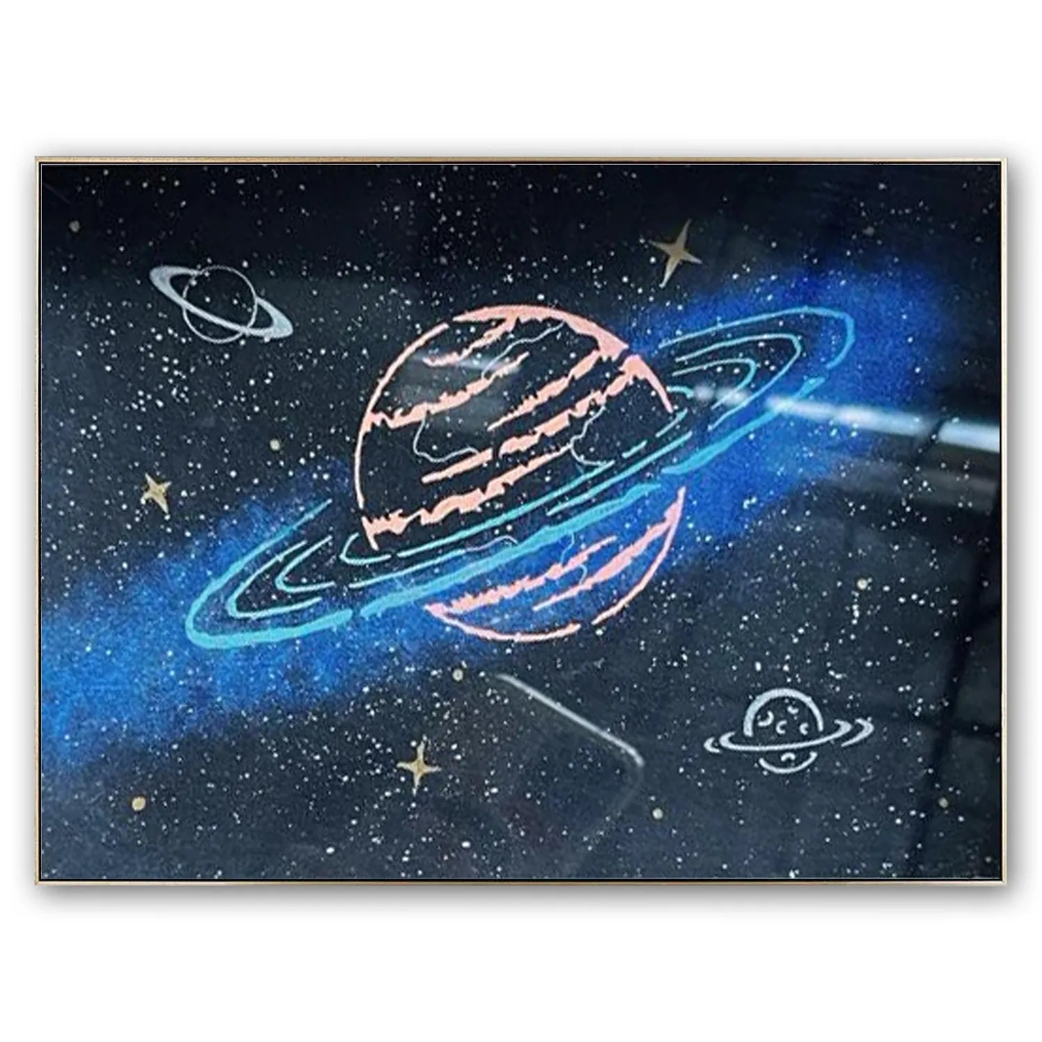 Glow-in-the-Dark Asteroid Painting Kit – Create Luminous Space Art | DIY Cosmic Glow