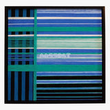 Blues Harmony - Textile Art #SQ019