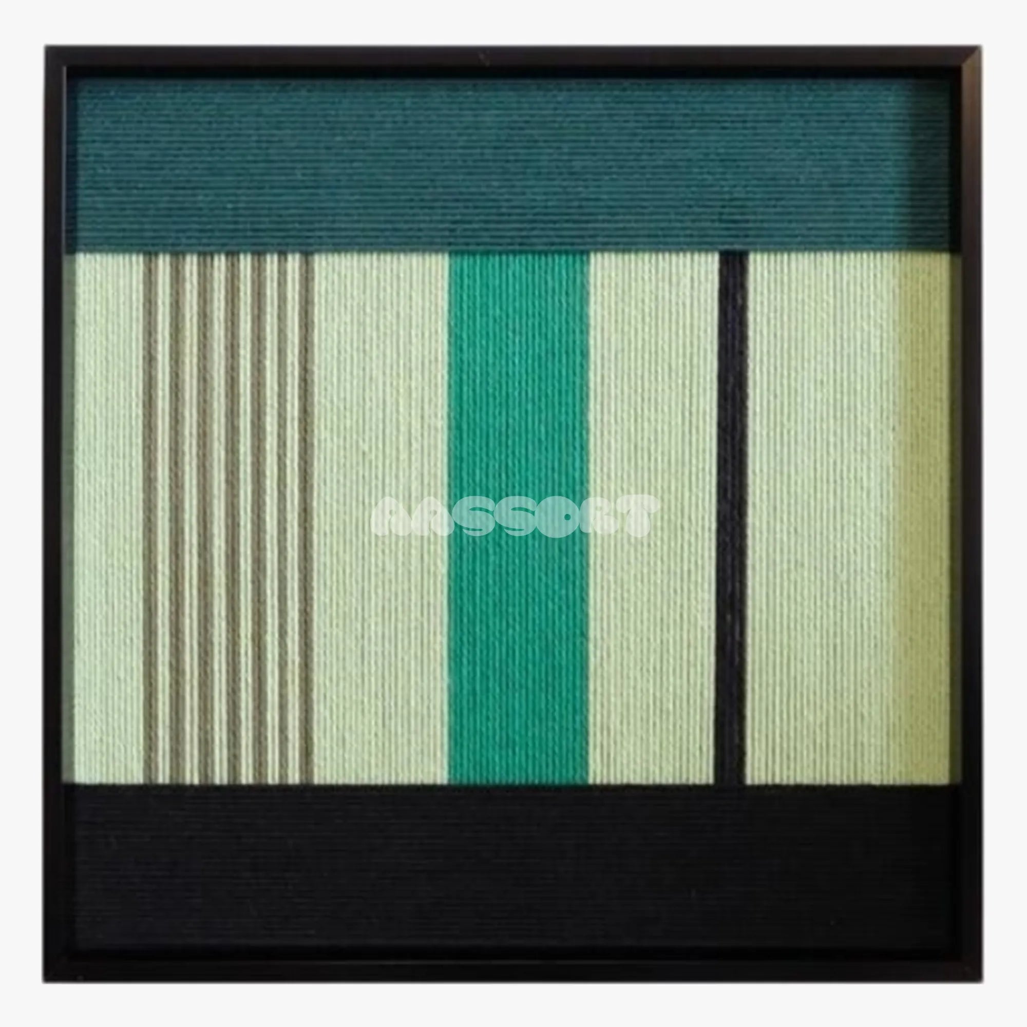 Green Branches - Textile Art #SQ027