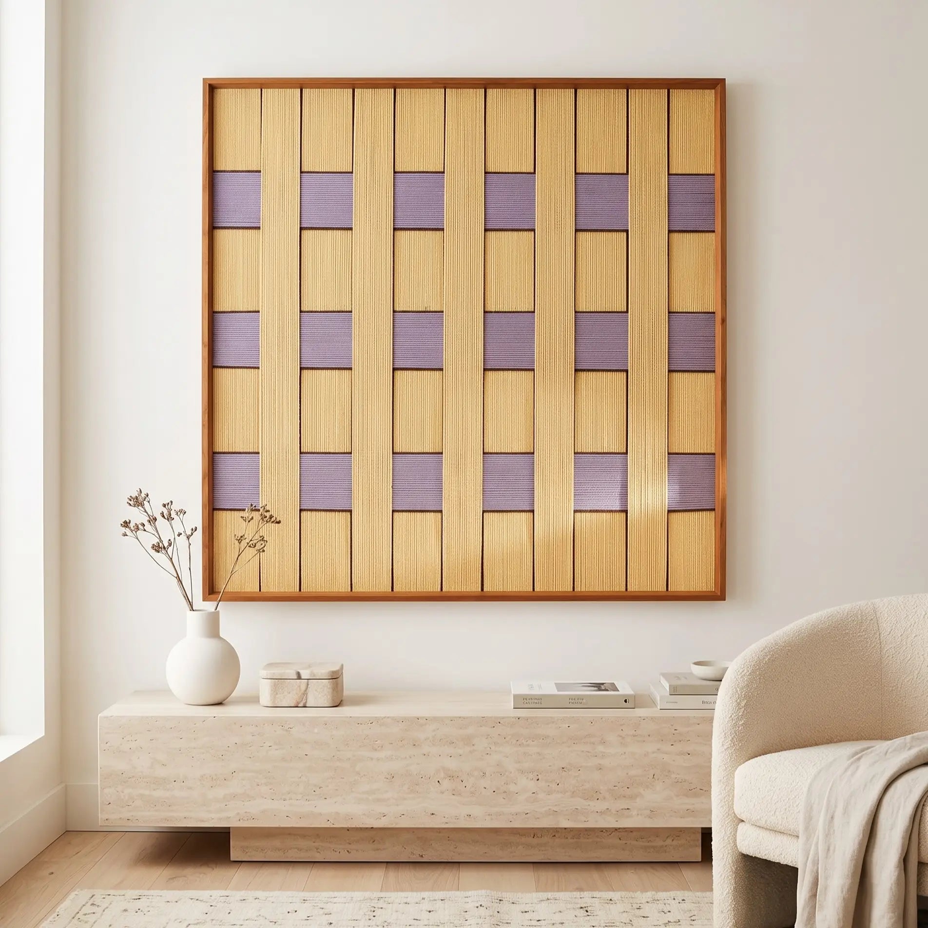 Lover’s Moonlight Violet - Textile Art #SQ011