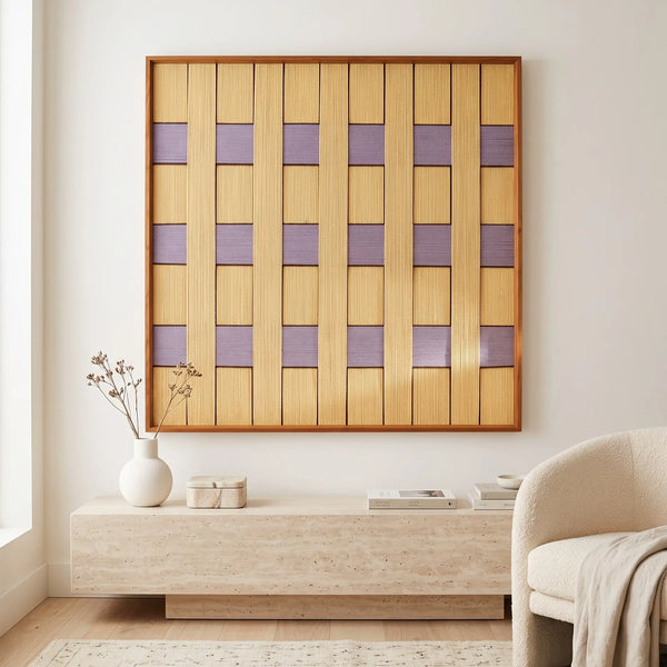 Lover’s Moonlight Violet - Textile Art #SQ011