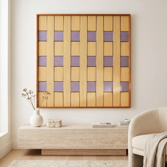 Lover’s Moonlight Violet - Textile Art #SQ011